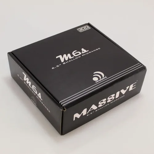 Miniatura 2 de Massive Audio M6S - Altavoz de rango medio de montaje poco profundo de 6.5 pulgadas 200 W máximo, 4 ohmios, diseño delgado, audio de coche de alta