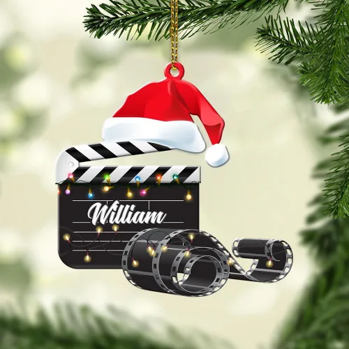 Miniatura 7 de Personalized Name Filmmaking Christmas Ornament Film Clapboard Ornament Director Clapboard Christmas Ornament Movie Clapperboard Theater Ornament 156