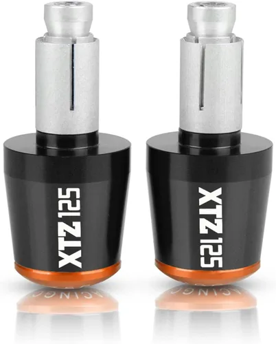 Miniatura 13 de Extremos de barra de manillar de motocicleta para Yamaha XTZ125 XTZ 125 2021 2022 2023 78 pulgadas 0.866 in, tapones antivibración, extremo de mango