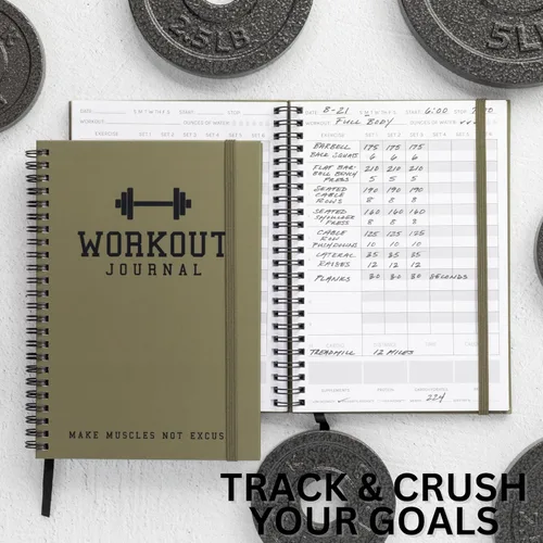 Miniatura 5 de El Diario de Fitness Definitivo para Rastrear y Cumplir Tus Metas de Gimnasio - Planificador Detallado de Entrenamientos y Libro de Registro Para