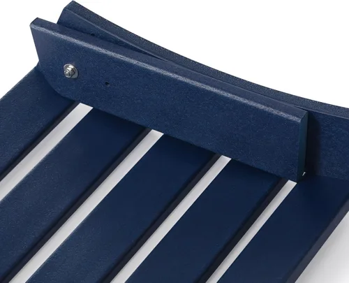Miniatura 4 de WestinTrends Reposapiés otomano Adirondack para patio al aire libre, taburete de madera de polietileno para todo tipo de clima, ampliamente Azul