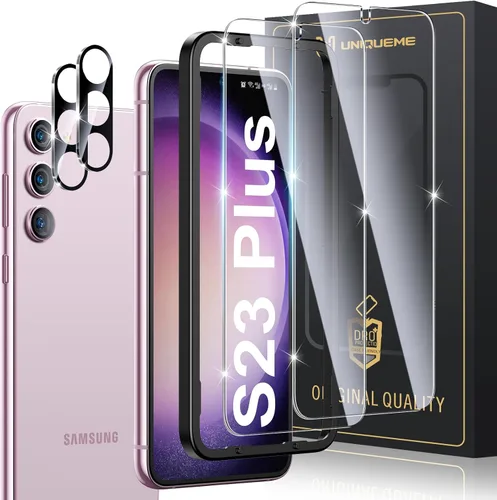 Miniatura 13 de UniqueMe Protector de pantalla de privacidad para Samsung Galaxy S22 de 6.1 pulgadas, compatible con huellas dactilares ultrasónicas, [2+2 unidades]