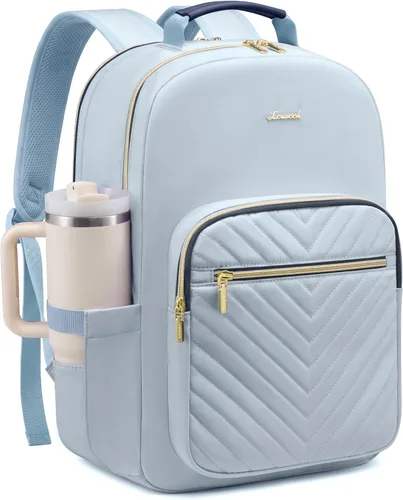 Miniatura 42 de LOVEVOOK Mochila para laptop de 17.3 pulgadas para mujer, bonita mochila de viaje bolso para mujer, bolsa profesional para computadora portátil
