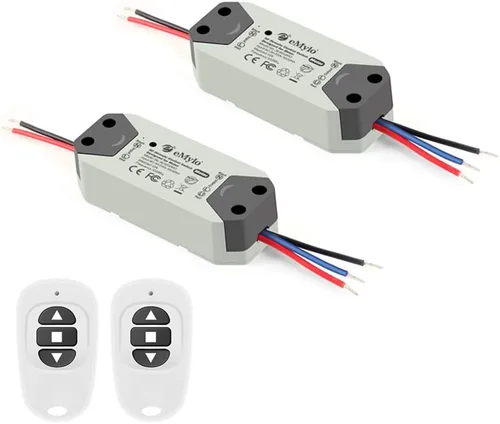 Miniatura 12 de eMylo Controlador de motor de interruptor RF inalámbrico Smart Switch Módulo de relé Interruptor de control remoto con receptor RF DC 12V 433Mhz