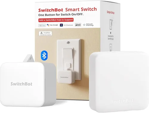 Miniatura 14 de Switchbot Empujador de botón de interruptor inteligente (Bluetooth): Fingerbot para interruptor basculante/botones unidireccionales, control