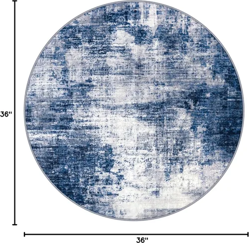 Miniatura 285 de IOHOUZE Alfombra abstracta lavable de 3 x 12 pies para pasillos, antideslizante para cocina, camino de entrada de lana sintética para interiores