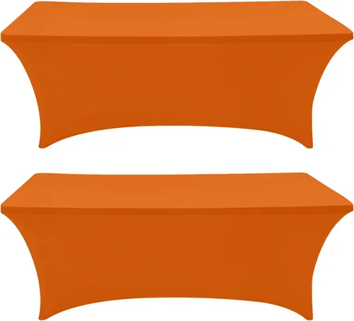 Miniatura 15 de Eurmax USA - Manteles rectangulares ajustables de elastano de 4 pies, mantel elástico para bodas, eventos o para decorar la mesa del patio