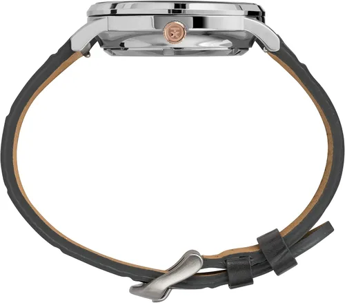 Miniatura 2 de Timex Waterbury - Correa de cuero automático para hombre 1575in acero inoxidable 20 relojes casuales