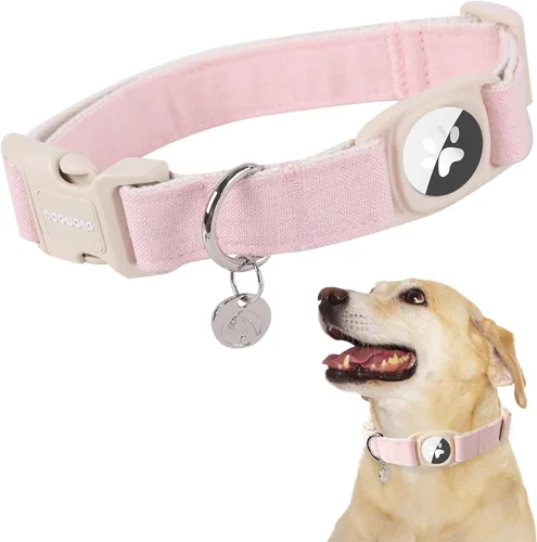 Miniatura 16 de DOGWONG Collar para perro de San Valentín, collar ajustable de algodón con corazón de caramelo azul, perfecto para perros pequeños a medianos