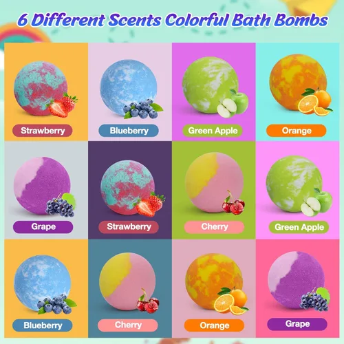 Miniatura 2 de Bombas de baño para niños con juguetes sorpresa en el interior, paquete de 12 bombas de baño para niños con muñecas de cachorro y juego