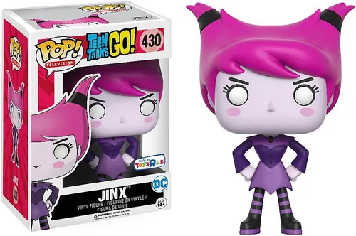 Funko Jinx (Toys R Us Exclusive): Teen Titans Go x POP! Figura de vinilo de TV y 1 POP! Paquete de protectores gráficos de plástico PET compatible