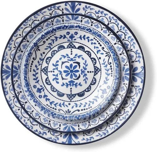 Miniatura 3 de Corelle Vitrelle - Juego de vajilla de 18 piezas para 6 personas, vidrio de triple capa y resistente a las astillas, juego de platos y cuencos