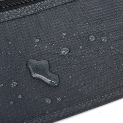 Miniatura 130 de DAITET Cinturón de dinero, soporte para pasaporte, cartera de viaje oculta segura con bloqueo RFID, riñonera encubierta (negro), Negro, Rfid
