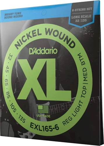 Miniatura 32 de D'Addario XL Nickel EXL170S - Cuerdas para bajo de 4 cuerdas con entonación perfecta, sensación uniforme, durabilidad potente, calibre 45-100