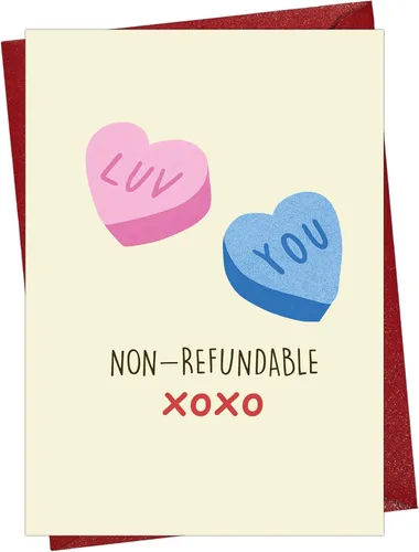 Miniatura 7 de Cheerin Divertida tarjeta de aniversario con sobres, tarjetas de amor humorísticas para él y ella, tarjeta romántica para marido, esposa, prometido