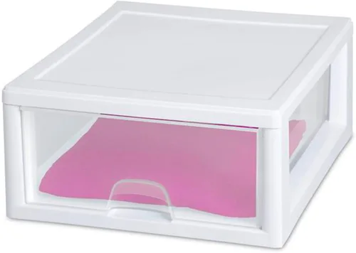 Miniatura 9 de Sterilite 23018006 16 cuartos de galón Cajón apilable, Plástico, Transparente, 6