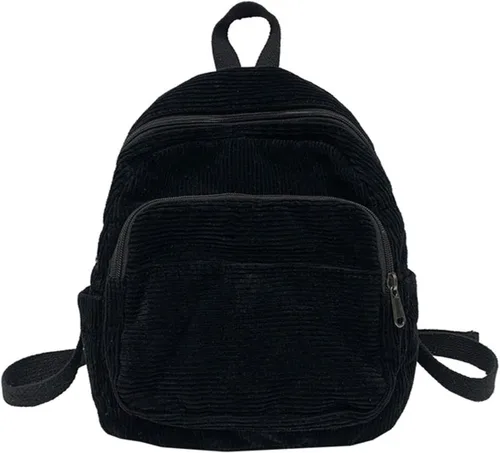Miniatura 2 de Mochila pequeña para mujer y mujer, mochila estética, Negro -, Tendencia