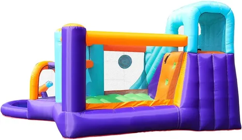 Miniatura 9 de Doctor Dolphin - Casa inflable de rebote con tobogán acuático, casa inflable para niños grandes, tobogán acuático para patio trasero, parque