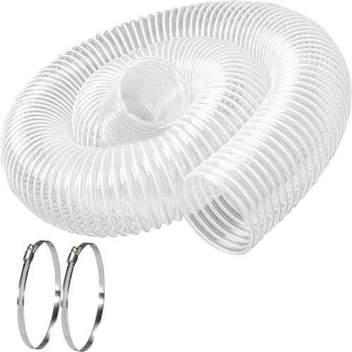 Miniatura 10 de PVC Dust Collection Hose 2.5" x 10',Black