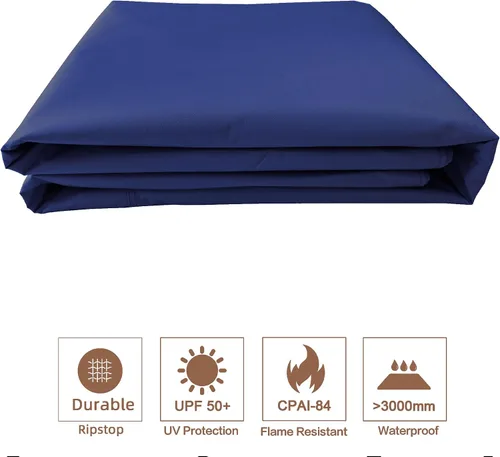 Miniatura 6 de SCOCANOPY Parte superior de repuesto azul marino compatible con el cenador Lowe's Allen Roth 10X12 modelo #GF-12S004B-1/#GF-12S004BTO/#TPGAZ17-002C