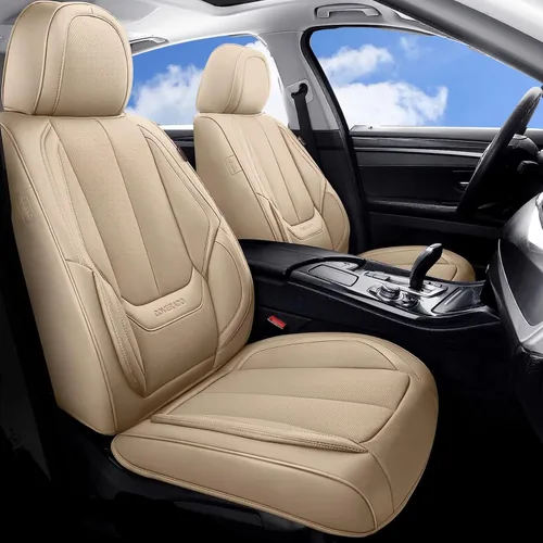 Miniatura 85 de Coverado Juego completo de fundas de asiento de automóvil, fundas de asiento para automóviles, fundas de asiento de coche beige para asientos