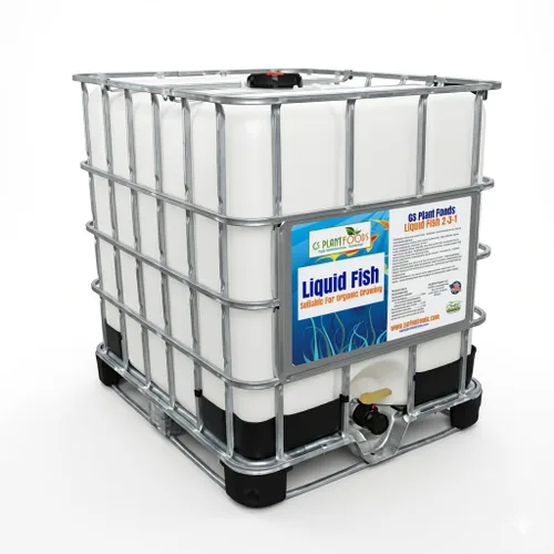 GS Plant Foods Fertilizante Líquido Orgánico de Pescado - Natures Growth Boost, Certificado OMRI, Hidrolizado, a Base de Pescado, Solución de