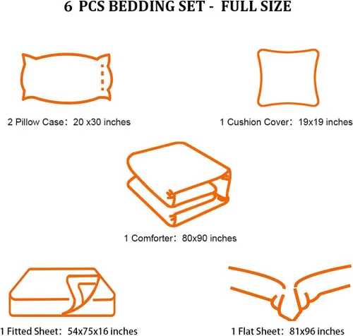 Miniatura 5 de Juego de ropa de cama de 6 piezas para niños, tamaño full, juego de edredón de videojuegos para niños y adolescentes, decoración de habitación
