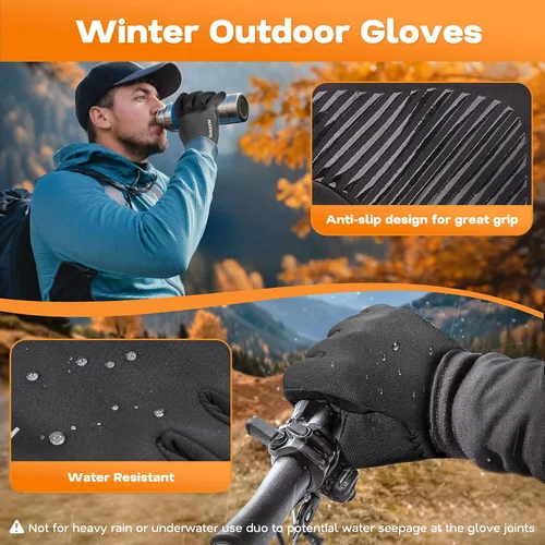 Miniatura 5 de Sukeen Guantes de invierno para hombres y mujeres, para pantalla táctil, antideslizantes, ligeros, para clima frío, guantes cálidos para correr