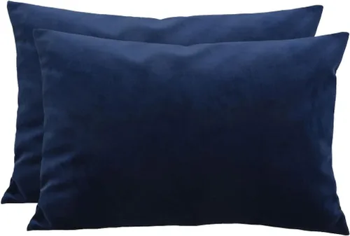 Miniatura 148 de TangDepot - Funda de almohada lisa de terciopelo, funda de cojín supersuave de lujo, muchas opciones de colores y tamaños
