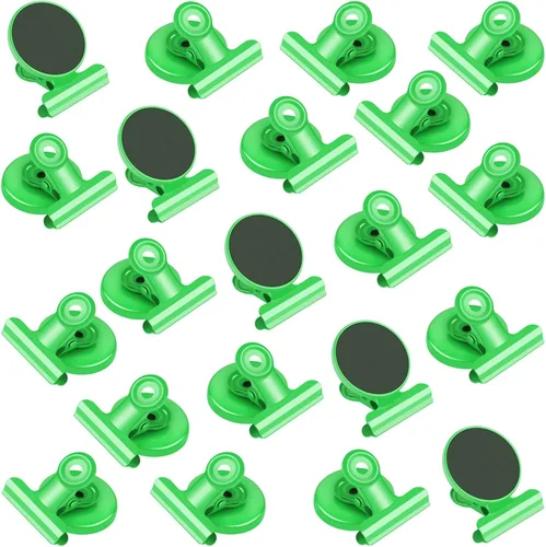 Miniatura 9 de VNDUEEY Paquete de 20 imanes para nevera, clips magnéticos fuertes resistentes, clips magnéticos para pizarra blanca, imanes para nevera, taquilla