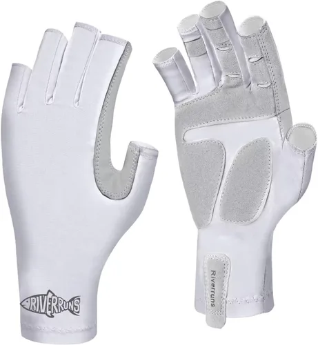 Miniatura 6 de Riverruns Guantes de pesca UPF 50+ con protección UV para hombres y mujeres para exteriores, kayak, remo, remo, canoa, senderismo