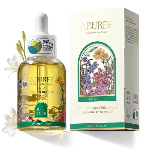 Apuree Aceite de cutícula orgánico 100% de base biológica: aceite de tuberosa y jojoba para fortalecer las uñas | Humedad profunda para cutículas