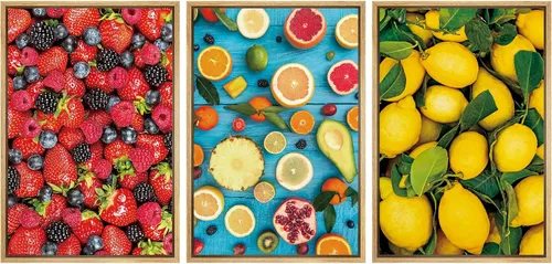 Miniatura 163 de wall26 Lienzo enmarcado para pared, juego de arte de hierbas, verduras y condimentos en madera, alimentos, fotografía cultural, realismo, paisaje