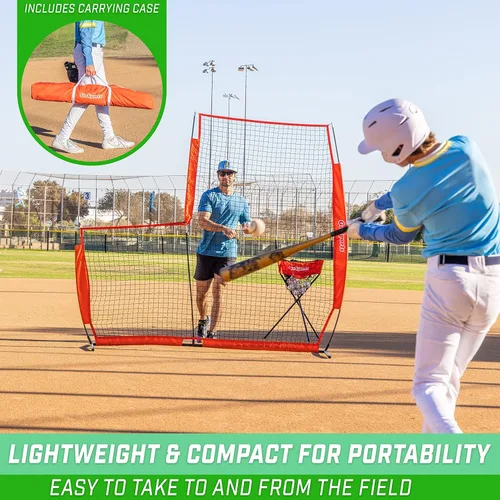 Miniatura 4 de Redes de lanzamiento de béisbol y sóftbol GoSports - Pantalla L o pantalla I - Red de protección del lanzador