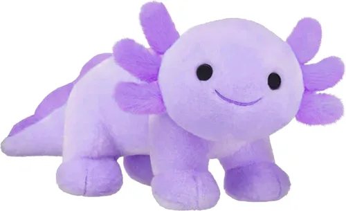 Miniatura 2 de Axolotl de Felpa, Suaves y Lindas Peluches de Ajolote, Muñecas de Peluche Kawaii para Niños, Regalo para Niñas y Niños (Morado)