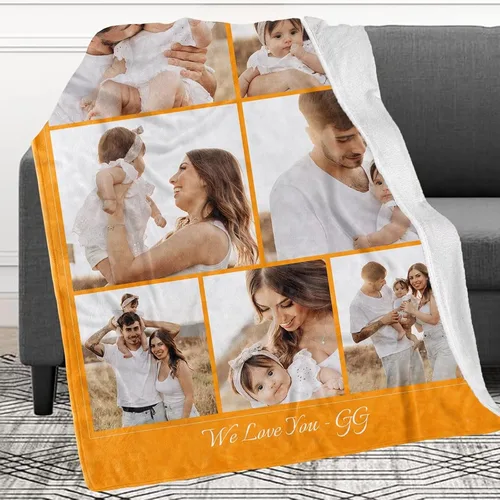 Miniatura 18 de Manta personalizada con imagen, mantas personalizadas para adultos y niños, manta de fotos personalizable, mantas personalizadas como regalo para 5