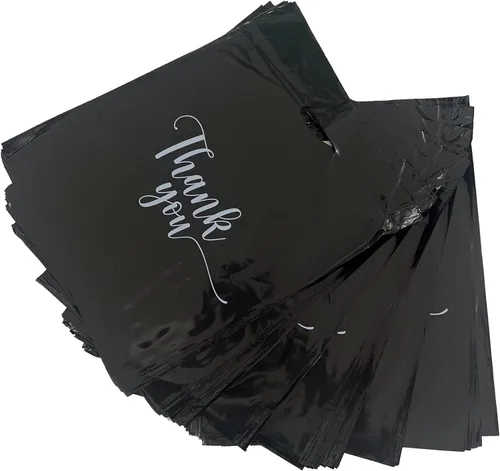 Miniatura 5 de BOLSAS DE ALMACENAMIENTO PARA TIENDA DE MERCANCÍAS "GRACIAS", diferentes tamaños 12 x 15 cm, 15 x 20 cm, 20 x 30 cm de 1,25 mm. Paquetes de Negro