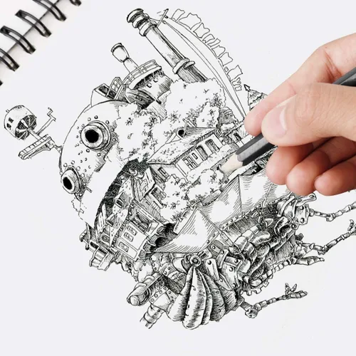 Miniatura 6 de Bachmore - Bloc de bocetos de 9 x 12 pulgadas (68 libras/3.53 oz), 100 hojas de libro de bocetos encuadernado en espiral para artistas profesionales