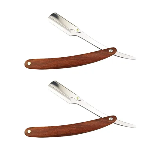 Beaupretty 2 unids seguro afeitadora afeitadora de hoja de afeitar hombres maquinillas de afeitar para hombre afeitado recortadora de pelo plegable