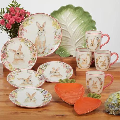 Miniatura 6 de Certified International Easter Garden - Tazas de 20 onzas, juego de 4 diseños surtidos
