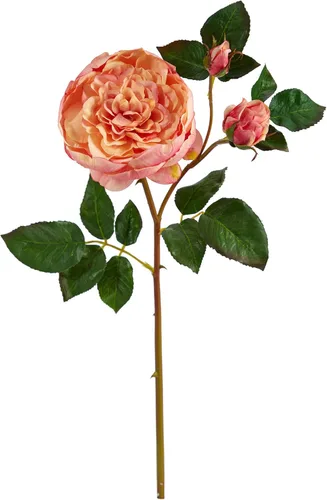 Miniatura 4 de Nearly Natural Flor artificial rosa de 22 pulgadas (juego de 6)