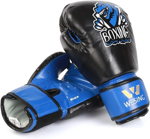 Miniatura 5 de Wesing - Guantes de boxeo para niños y niños, guantes de entrenamiento de boxeo para niños y niñas de 3 a 8 años, 4 onzas y 6 onzas, para boxeo