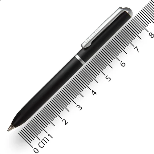 Online Mini bolígrafo giratorio Negro con clip de metal Recarga de bolígrafo estándar bolígrafos pequeños para el bolso 3.1 in de longitud, cabe en