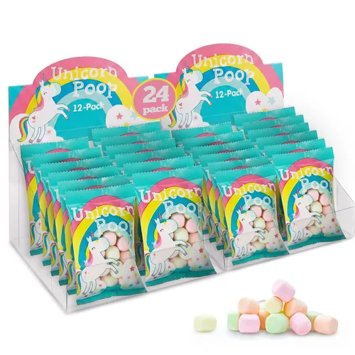 Miniatura 10 de Caramelo de caca de unicornio – Fabricado en los Estados Unidos – 12 suministros de fiesta de unicornio – Recuerdos de fiesta de cumpleaños