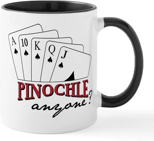 Miniatura 63 de CafePress Euchre Champ Mugs Taza de café de cerámica de 11 oz (11.0 fl oz)