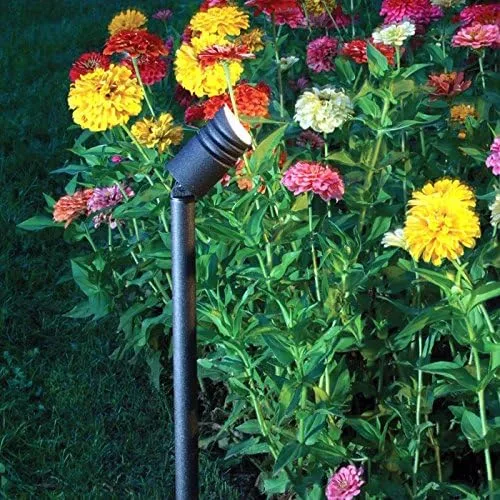 Miniatura 4 de DEKOR Foco LED de alta salida para iluminación de bajo voltaje para paisaje y uso al aire libre (negro de metal antiguo)