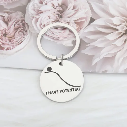 Miniatura 2 de OKEYCH Mechanical Engineering Gift I Have Potential Keychain Engineer Jewelry Engineer Student Gift