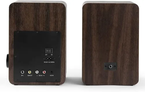 Miniatura 4 de Victrola Monitores M1: altavoces de monitor de estantería alimentados, transmisión inalámbrica Bluetooth, sonido estéreo premium, se empareja