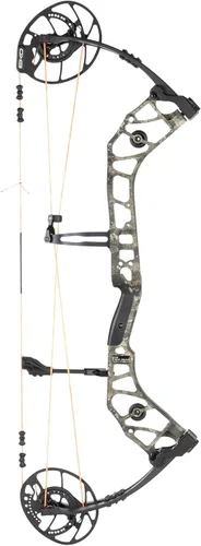 Bear Archery Escalate Paquete de arco compuesto para adultos, longitud de estiramiento de 26 a 30 pulgadas, 45-60 y 55-70 libras de peso de