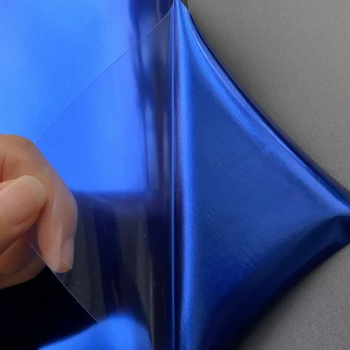 Miniatura 2 de Vinilo de Transferencia de Calor HTV de Lámina Azul Real para Camisetas y Ropa 12" X 10" (Paquete de 5), Fácil de Desmalezar y Planchar